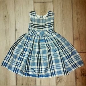Joe Fresh Plaid toddler dress size 2 fall autumn winter sleeveless Jewel buttons